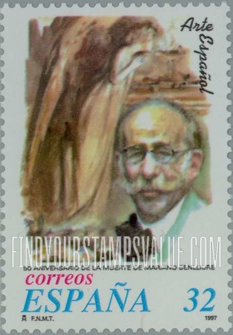 FindYourStampsValue: Spanish Artists: Mariano Benlliure Gil (1862-1947), sculptor