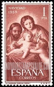 FindYourStampsValue: Holy Family, by Goya