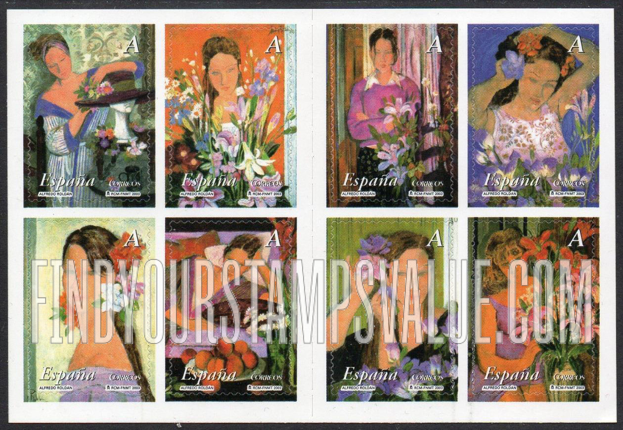 FindYourStampsValue: Paintings by Alfredo Roldán