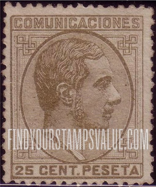 FindYourStampsValue: Kingdom: King Alfonso XII