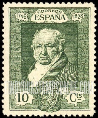 FindYourStampsValue: Francisco de Goya at Age 80 (“1746 1828”)