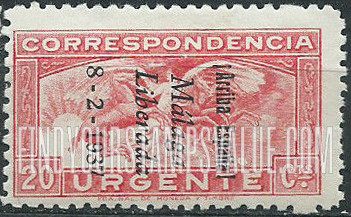 FindYourStampsValue: Revolutionary Overprints, Nationalist (Revolutionary) Forces, Special Delivery