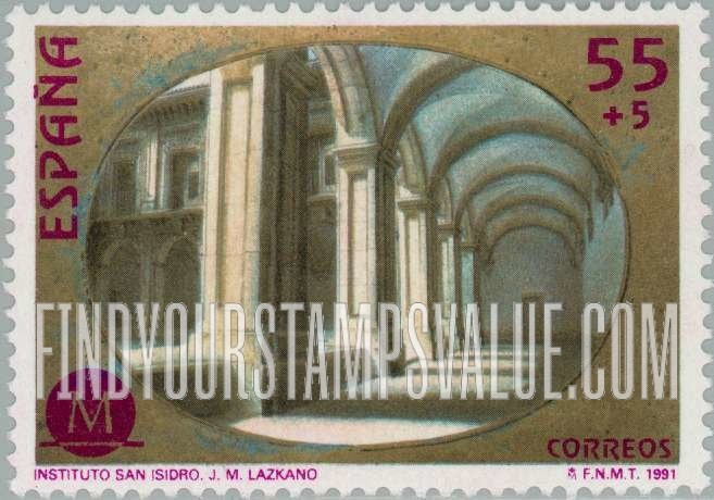 FindYourStampsValue: Semi-Postal: Madrid, European City of Culture, 1992, St. Isidore’s Institute