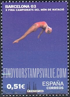 FindYourStampsValue: World Swimming Championships, Barcelona: Diving