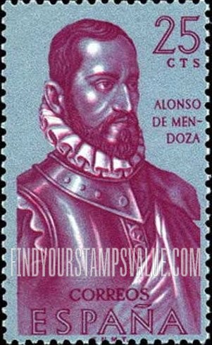 FindYourStampsValue: Builders of the New World: Alonso de Mendoza