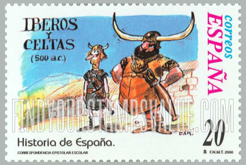FindYourStampsValue: Letter Writing Type of 1998: Iberians and Celts, 500 B.C.
