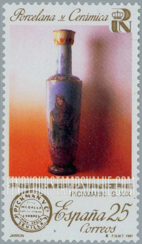 FindYourStampsValue: Porcelain and Ceramics: Vase, 19th century