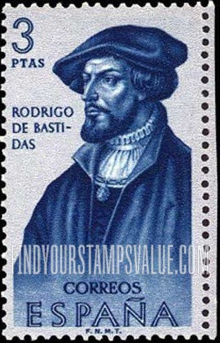 FindYourStampsValue: Builders of the New World: Rodrigo de Bastidas