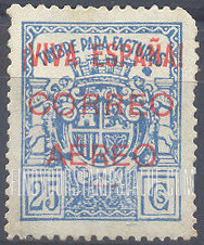 FindYourStampsValue: Revolutionary Overprints, Nationalist (Revolutionary) Forces, Burgos Air Post