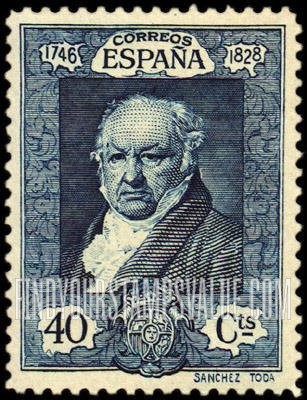 FindYourStampsValue: Francisco de Goya at Age 80 (“1746 1828”)