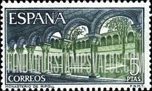 FindYourStampsValue: Ripoll Monastery: Inside court