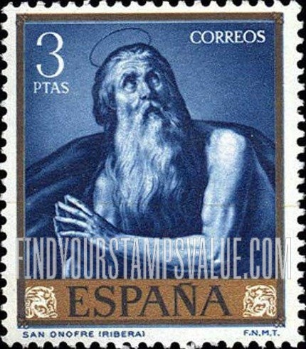 FindYourStampsValue: Ribera Paintings: St. Onofre