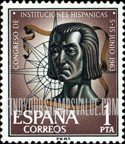 FindYourStampsValue: Columbus and compass rose