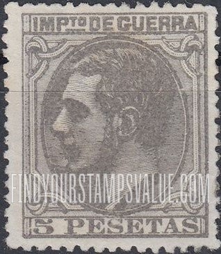FindYourStampsValue: War Tax: King Alfonso XII