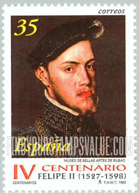 FindYourStampsValue: King Philip II (1527-98)