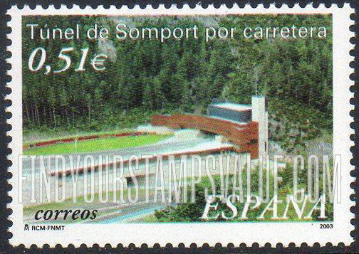 FindYourStampsValue: Opening of Somport Tunnel