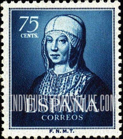FindYourStampsValue: Queen Isabella I