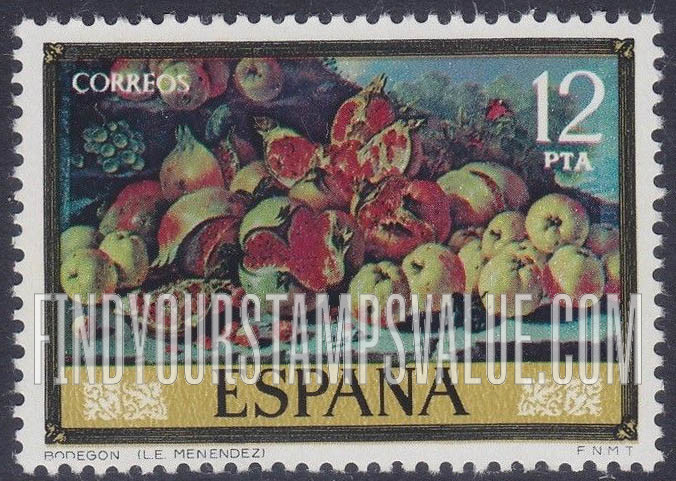 FindYourStampsValue: Luis Eugenio Menendez Paintings: Various fruits