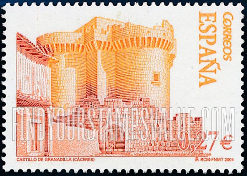 FindYourStampsValue: Castles: Granadilla Fortress, Granadilla