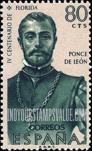 FindYourStampsValue: Ponce de Leon