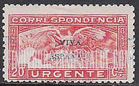 FindYourStampsValue: Revolutionary Overprints, Nationalist (Revolutionary) Forces, Special Delivery