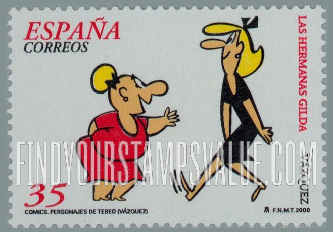 FindYourStampsValue: Comic Strips: Las Hermanas Gilda, by Manuel Vázquez