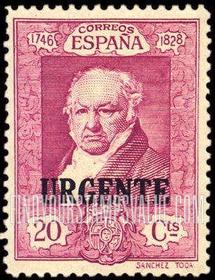 FindYourStampsValue: Special Delivery: Goya, Francisco de Goya at Age 80 (“1746 1828”)