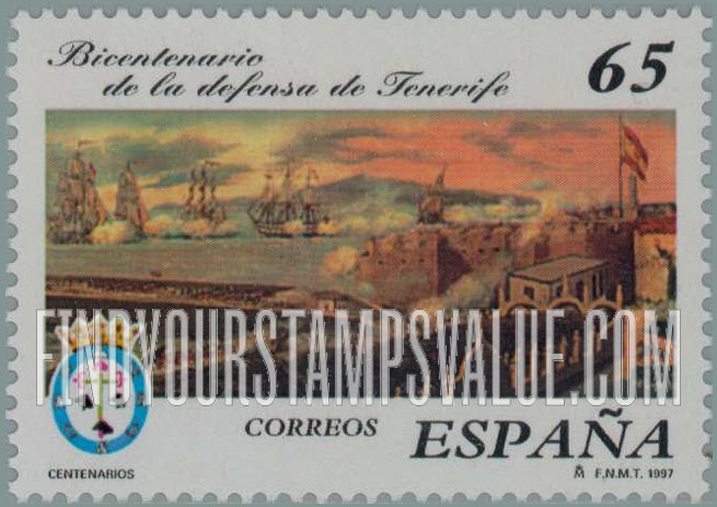 FindYourStampsValue: Anniversaries: Naval defense of Tenerife, bicentenary