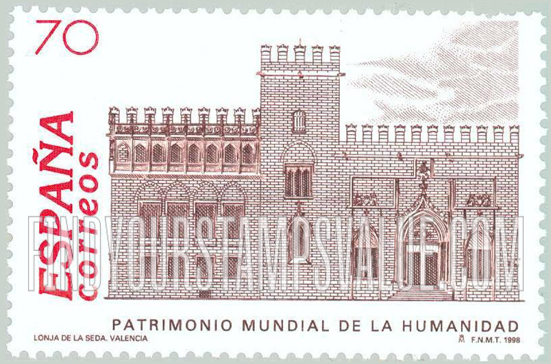 FindYourStampsValue: UNESCO World Heritage Sites: Silk Exchange, Valencia
