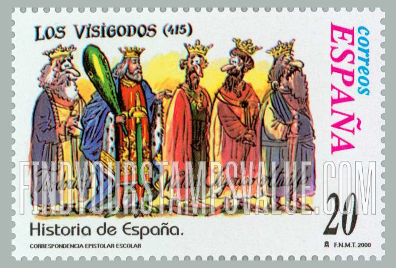 FindYourStampsValue: Letter Writing Type of 1998: Visigoths, 415