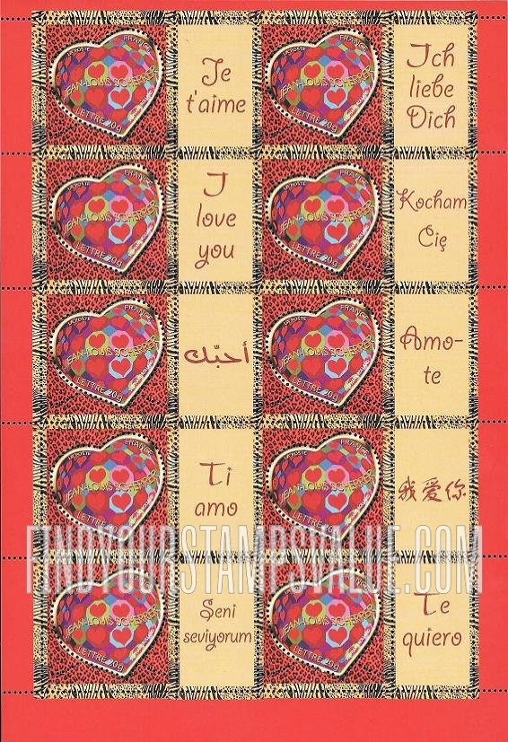 FindYourStampsValue: Hearts: Hearts, octagons and diamonds