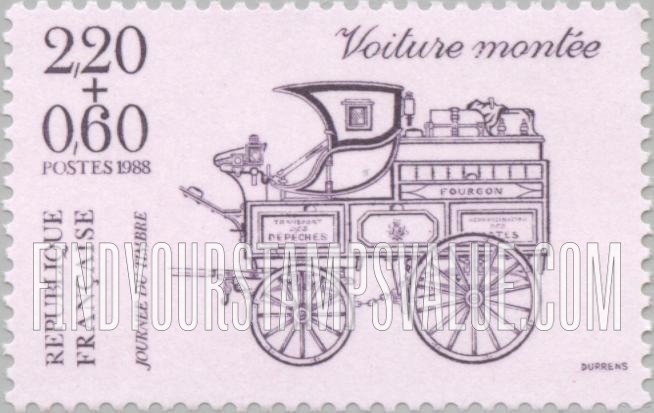FindYourStampsValue: SEMI-POSTAL - Stamp Day Type of 1986: Postal coach