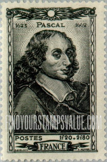 FindYourStampsValue: SEMI-POSTAL - Blaise Pascal
