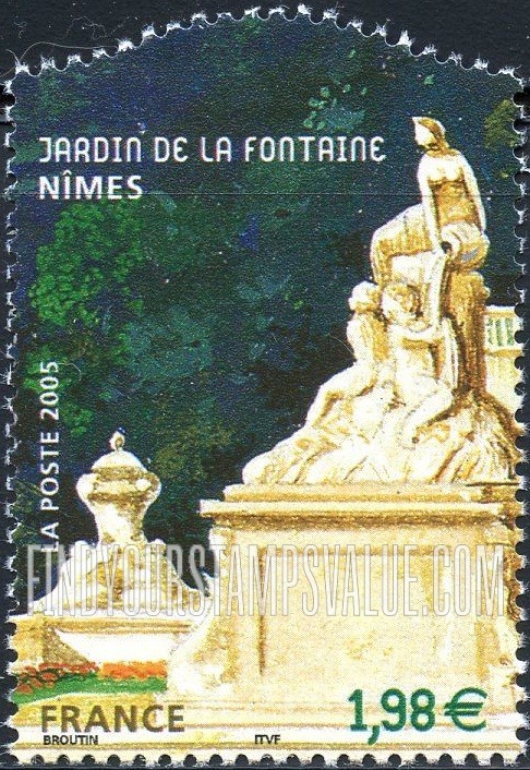FindYourStampsValue: Gardens and Parks Type of 2003: Denomination in green