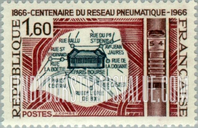 FindYourStampsValue: Map of Pneumatic Post and Tube