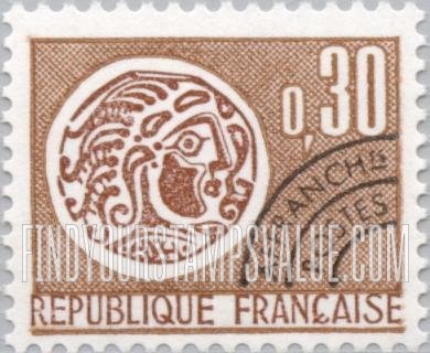 FindYourStampsValue: Gallic Coin: Gallic Coin Type of 1964-66
