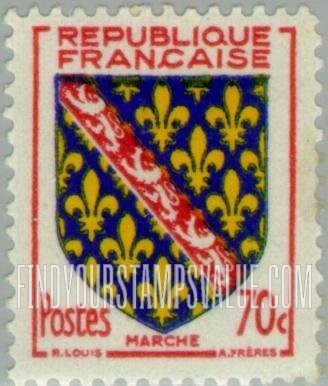 FindYourStampsValue: Arms of Marche: Arms Type of 1949
