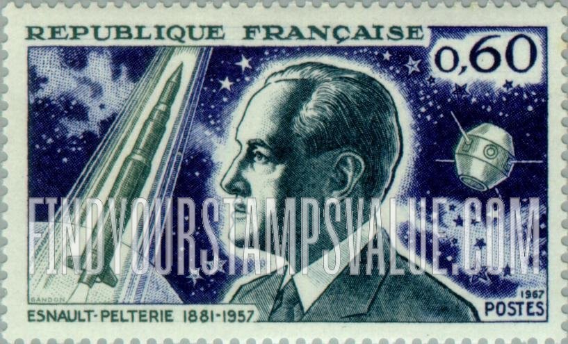 FindYourStampsValue: Robert Esnault-Pelterie, Diamant Rocket and A-1 Satellite