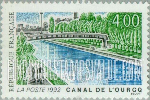 FindYourStampsValue: Tourism Series: Ourcq Canal