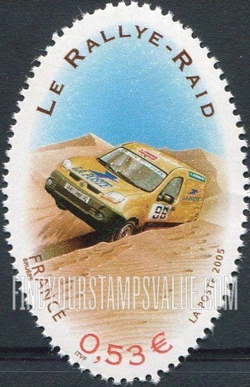 FindYourStampsValue: Gordon Bennett Cup, Centennial: Le Rallye-Raid, vertical
