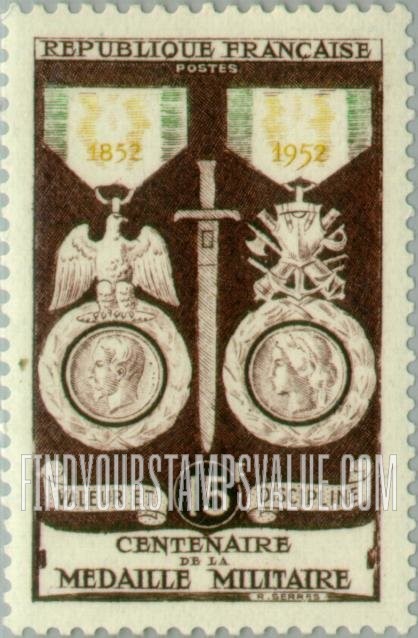 FindYourStampsValue: Sword and Military Medals, 1852-1952