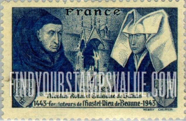 FindYourStampsValue: Nicolas Rolin, Guigone de Salins and Hospital of Beaune