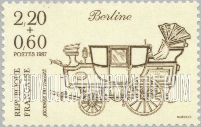 FindYourStampsValue: SEMI-POSTAL - Stamp Day Type of 1986: Berline carriage