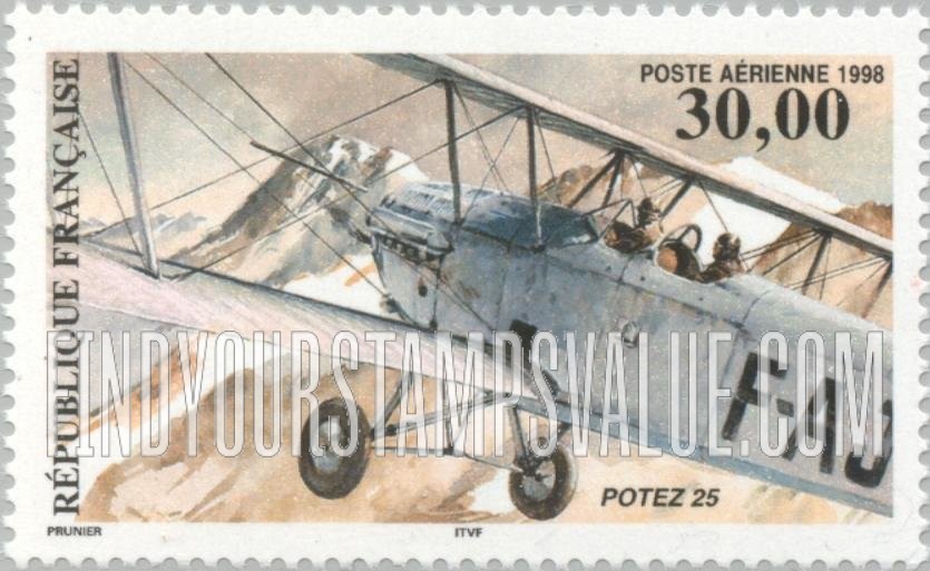 FindYourStampsValue: AIR POST - Potez 25