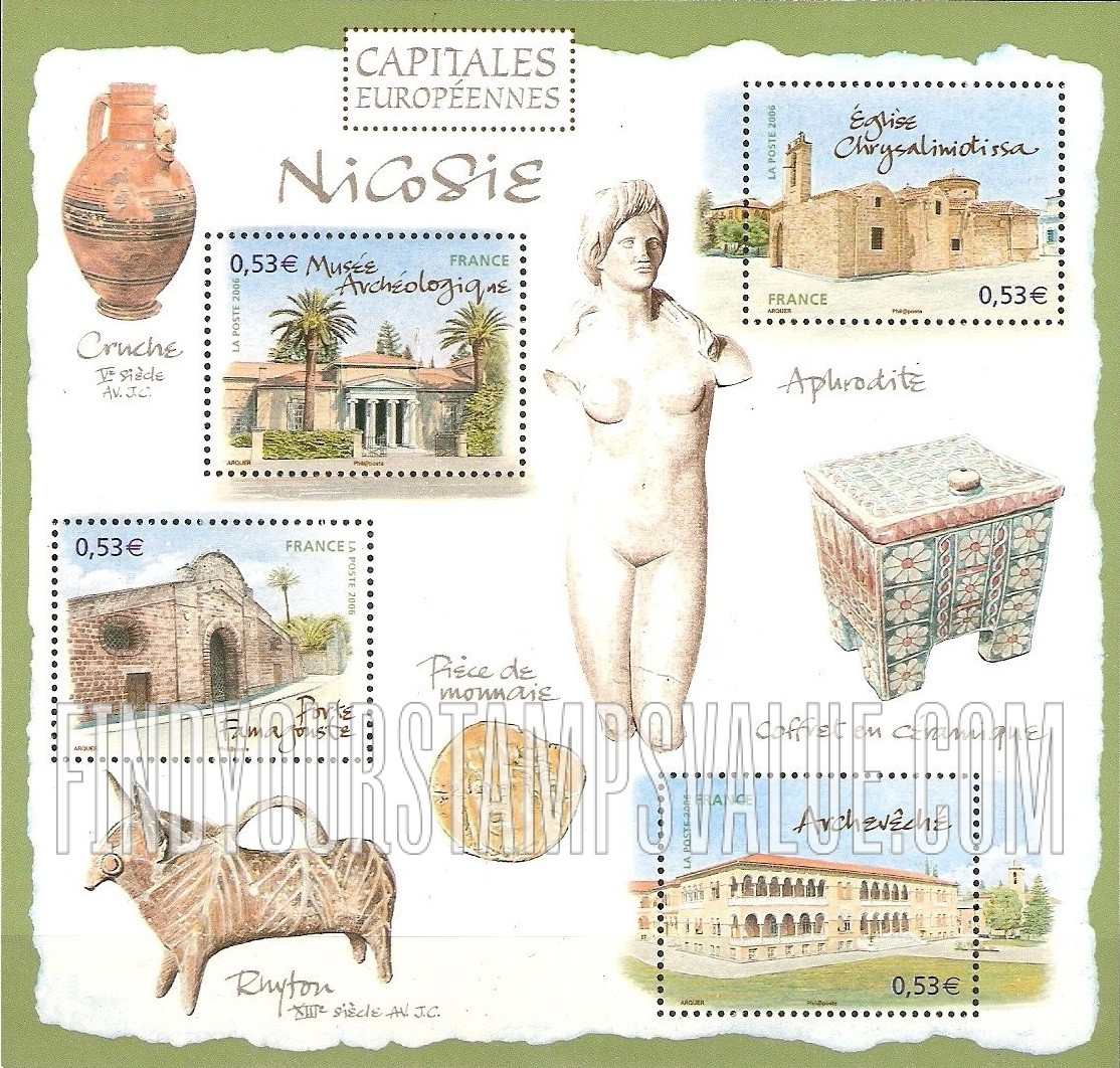 FindYourStampsValue: European Capitals Type of 2002