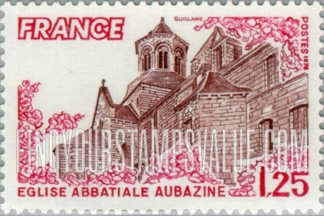 FindYourStampsValue: Tourist Issue: Aubazine Abbey