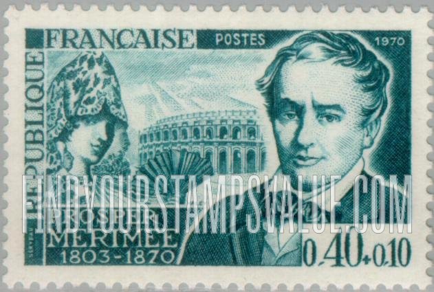 FindYourStampsValue: SEMI-POSTAL - Prosper Merimée (1803-1870), writer, and Carmen