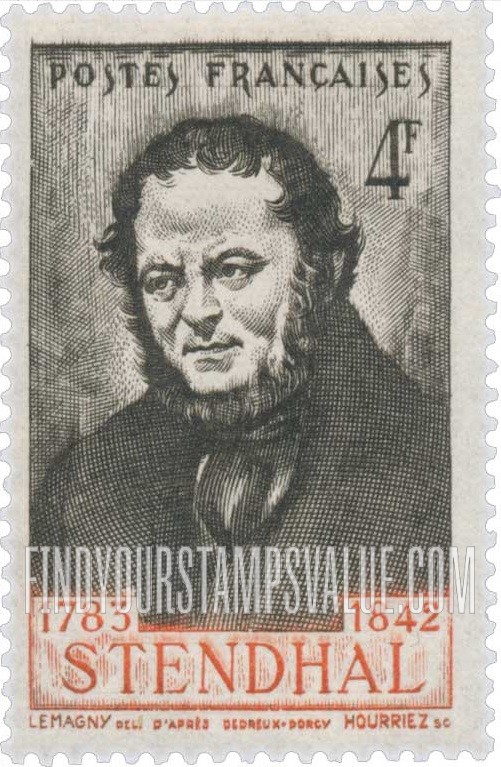 FindYourStampsValue: Stendhal (Marie Henri Beyle)