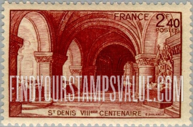 FindYourStampsValue: Church of St. Denis