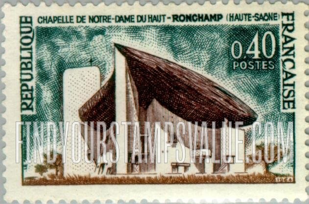 FindYourStampsValue: Chapel of Notre Dame du Haut, Ronchamp